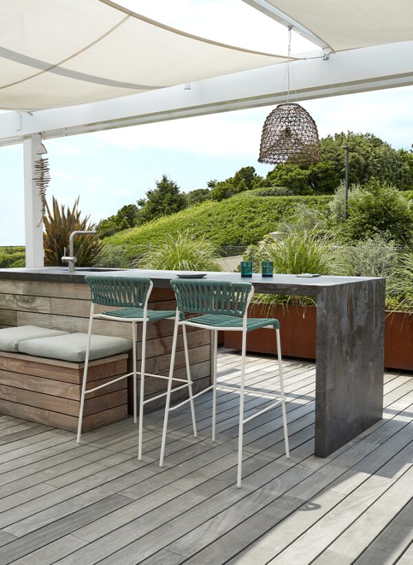 SGABELLO LISA FILÒ CORDA NAUTICA HT 75 MADE IN ITALY SCAB DESIGN