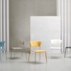 SET DA 4 SEDIA LISA TECNOPOLIMERO MADE IN ITALY SCAB DESIGN