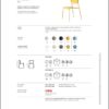 SET DA 4 SEDIA LISA TECNOPOLIMERO MADE IN ITALY SCAB DESIGN