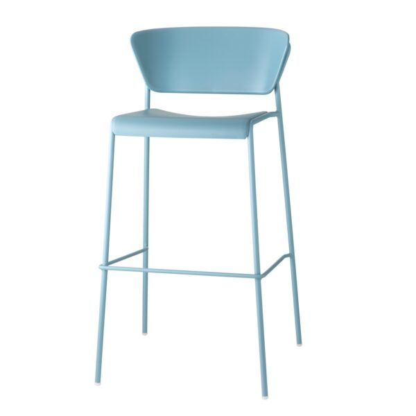SET DUE SGABELLO LISA TECNOPOLIMERO HT 75CM SCAB DESIGN MADE IN ITALY
