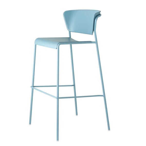 SET DUE SGABELLO LISA TECNOPOLIMERO HT 75CM SCAB DESIGN MADE IN ITALY