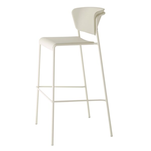 SET DUE SGABELLO LISA TECNOPOLIMERO HT 75CM SCAB DESIGN MADE IN ITALY