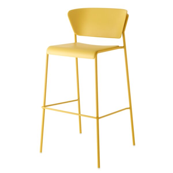 SET DUE SGABELLO LISA TECNOPOLIMERO HT 75CM SCAB DESIGN MADE IN ITALY