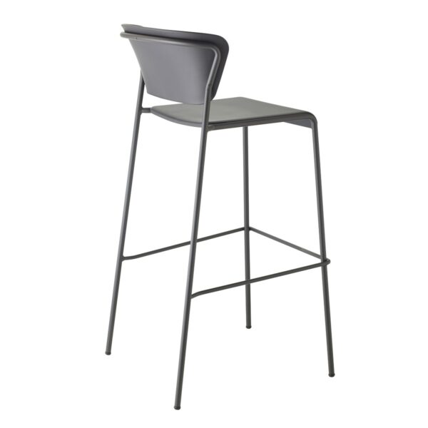 SET DUE SGABELLO LISA TECNOPOLIMERO HT 75CM SCAB DESIGN MADE IN ITALY