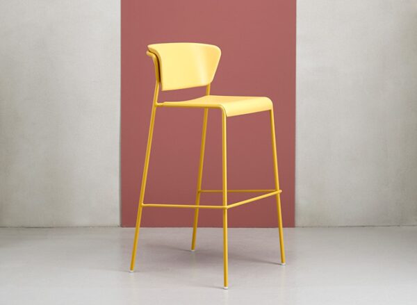 SET DUE SGABELLO LISA TECNOPOLIMERO HT 75CM SCAB DESIGN MADE IN ITALY