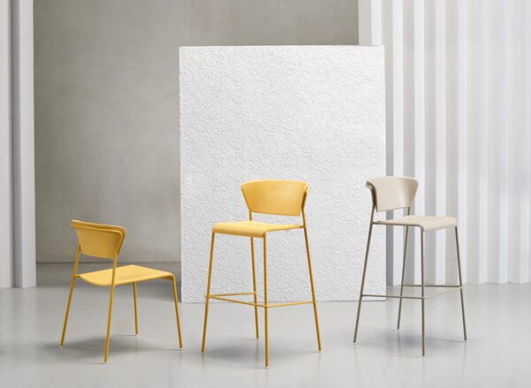 SET DUE SGABELLO LISA TECNOPOLIMERO HT 75CM SCAB DESIGN MADE IN ITALY