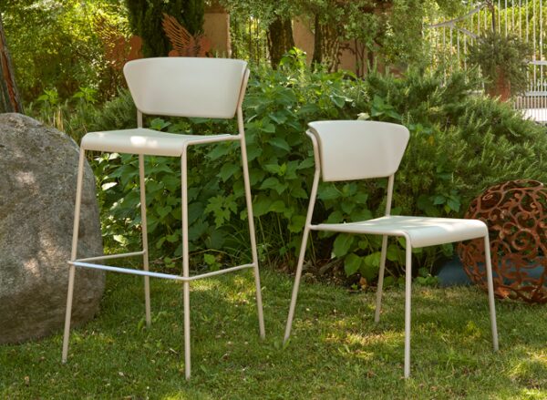 SET DUE SGABELLO LISA TECNOPOLIMERO HT 75CM SCAB DESIGN MADE IN ITALY