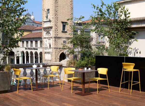 SET DUE SGABELLO LISA TECNOPOLIMERO HT 75CM SCAB DESIGN MADE IN ITALY