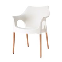 SET 4 SEDIE NATURAL OLA TECNOPOLIMERO SCAB DESIGN MADE IN ITALY