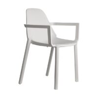 SET 4 POLTRONA PIU' CON BRACCIOLI TECNOPOLIMERO SCAB DESIGN MADE IN ITALY