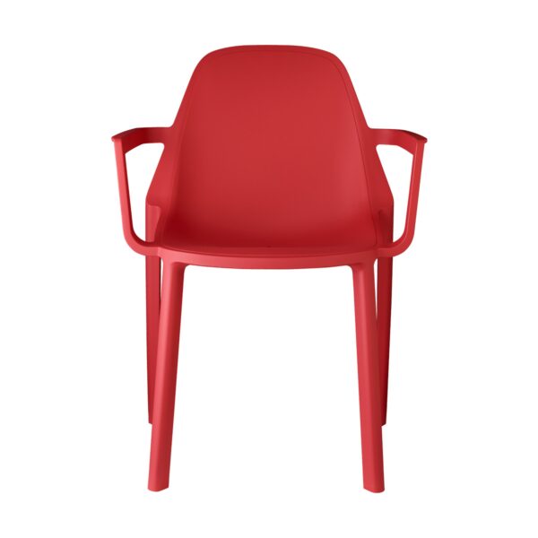 SET 4 POLTRONA PIU' CON BRACCIOLI TECNOPOLIMERO SCAB DESIGN MADE IN ITALY