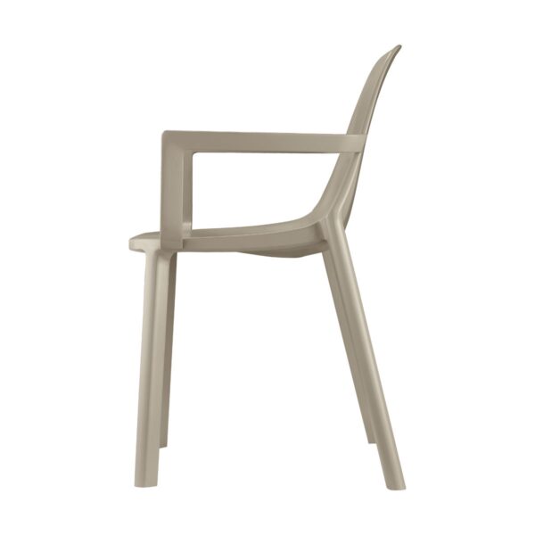 SET 4 POLTRONA PIU' CON BRACCIOLI TECNOPOLIMERO SCAB DESIGN MADE IN ITALY