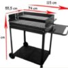 BARBECUE DOUBLE P XL 115x55,5x95h GMR TRADING