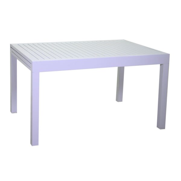 Tavolo cleveland allungabile bianco opaco rettangolare cm135/270x90h75
