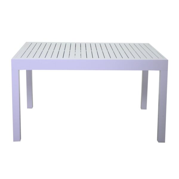Tavolo cleveland allungabile bianco opaco rettangolare cm135/270x90h75