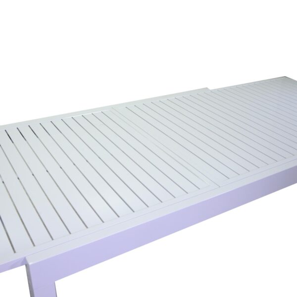 Tavolo cleveland allungabile bianco opaco rettangolare cm135/270x90h75