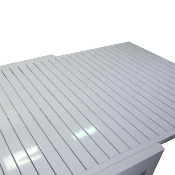 Tavolo cleveland allungabile bianco opaco rettangolare cm135/270x90h75