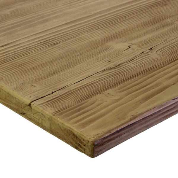 Top tavolo resina per esterno naturale quadro cm80x80h3