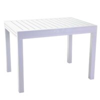 Tavolo alluminio Cleveland allungabile bianco cm125/250x75h75