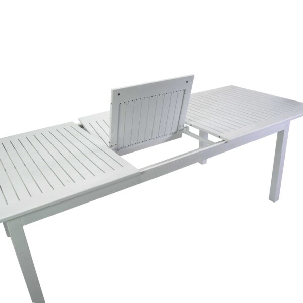 Tavolo alluminio Monterey allungabile bianco cm150/210x89h75