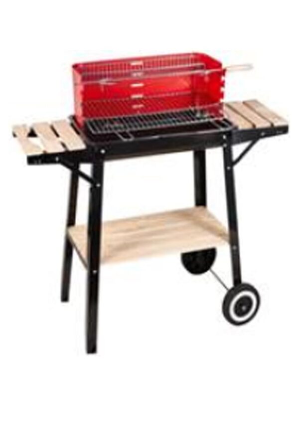 BARBECUE CON RUOTE ROSSO JERSEY
