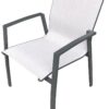 SEDIA CLUB GRIGIO CON STRUTTURA IN ALLUMINIO