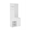 Mobile ingresso Image41B bianco con specchio