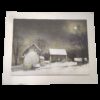 Quadro case di campagna rettangolare 50x40cm con cornice color argento