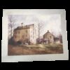 Quadro case di campagna rettangolare 50x40cm con cornice color argento