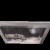 Quadro case di campagna rettangolare 50x40cm con cornice color argento