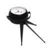 Orologio da tavolo metallo nero quadrante bianco cm14x11h30