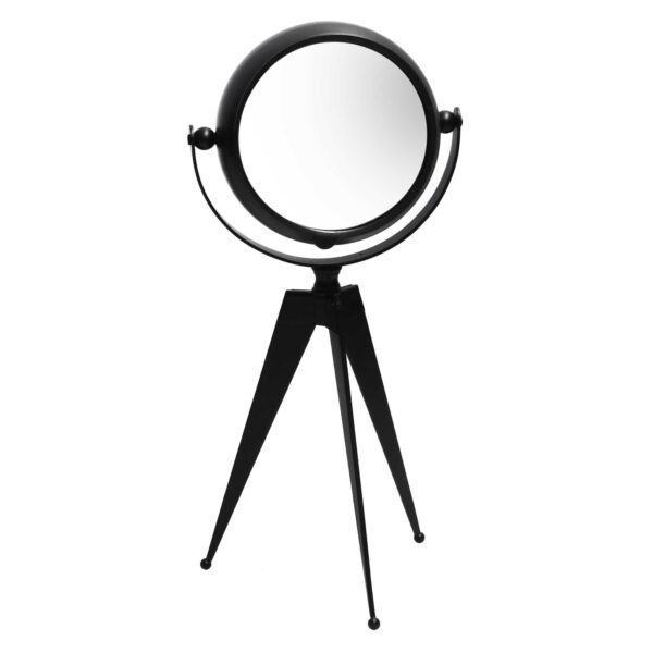 Orologio da tavolo metallo nero quadrante bianco cm14x11h30
