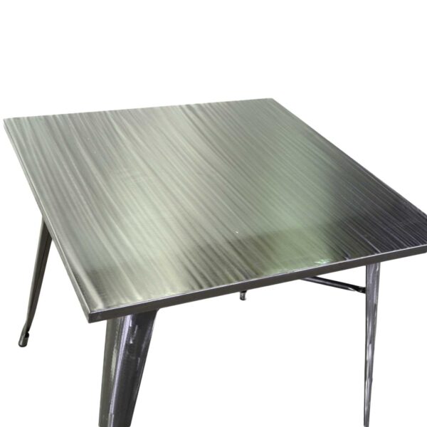 Tavolo ferro new bristol galvanizzato quadro cm80x80h76