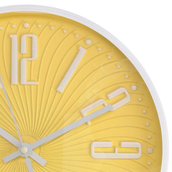 Orologio plastica giallo tondo cm ø30