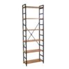 Scaffale metallo legno Achille 6 ripiani cm60x28h184,5