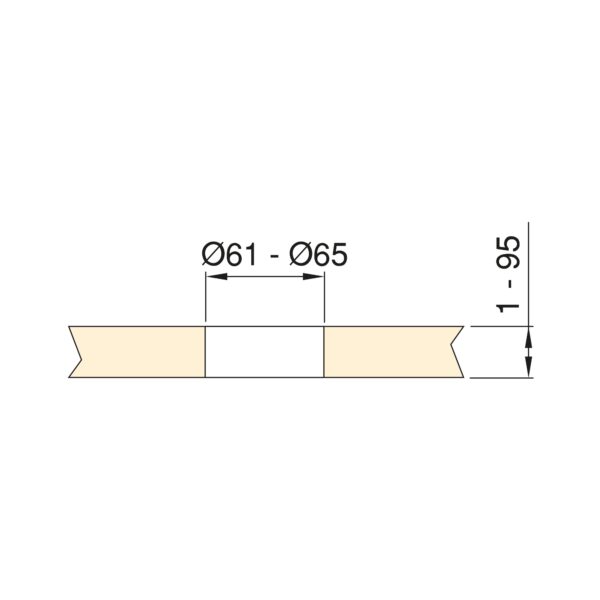 Multiconnettore estraibile Vertikal A+C, EU, Verniciato alluminio, Tecnoplastica e Alluminio.