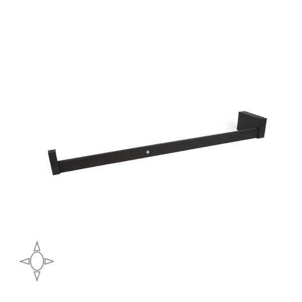 Barra appendiabili per armadi Castor con luce LED, batteria rimovibile e sensore di movimento, 558, Verniciato moka.