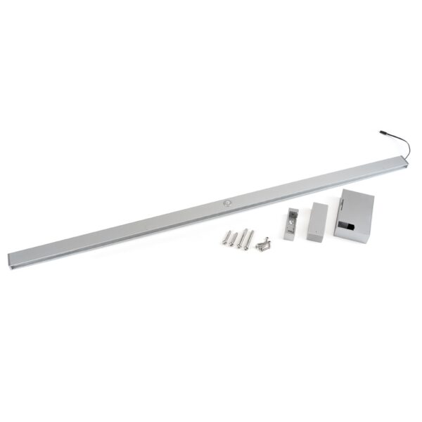 Barra appendiabili per armadi Castor con luce LED, batteria rimovibile e sensore di movimento, 1.008, Anodizzato opaco.