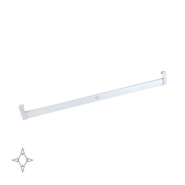 Barra appendiabili per armadi Polux con luce LED con sensore di movimento, 1.008, Anodizzato opaco.