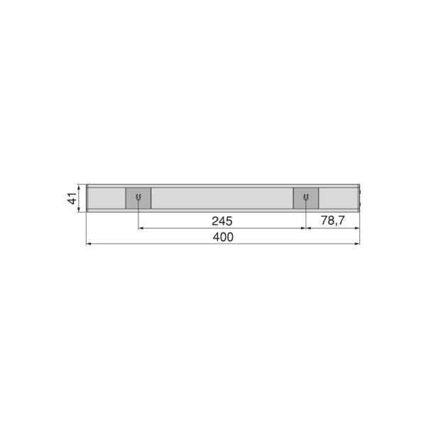 Luminaria LED Kaus ricaricabile tramite usb e con sensore di movimento, L 400 mm, Anodizzato opaco, Plastica e alluminio