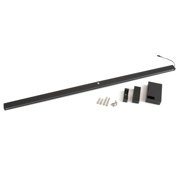 Barra appendiabili per armadi Castor con luce LED, batteria rimovibile e sensore di movimento, 708, Verniciato moka.
