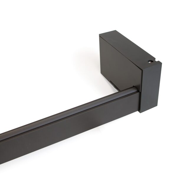 Barra appendiabili per armadi Castor con luce LED, batteria rimovibile e sensore di movimento, 708, Verniciato moka.