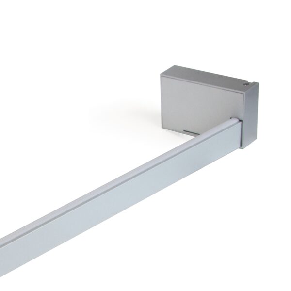 Barra appendiabili per armadi Castor con luce LED, batteria rimovibile e sensore di movimento, 1.008, Anodizzato opaco.