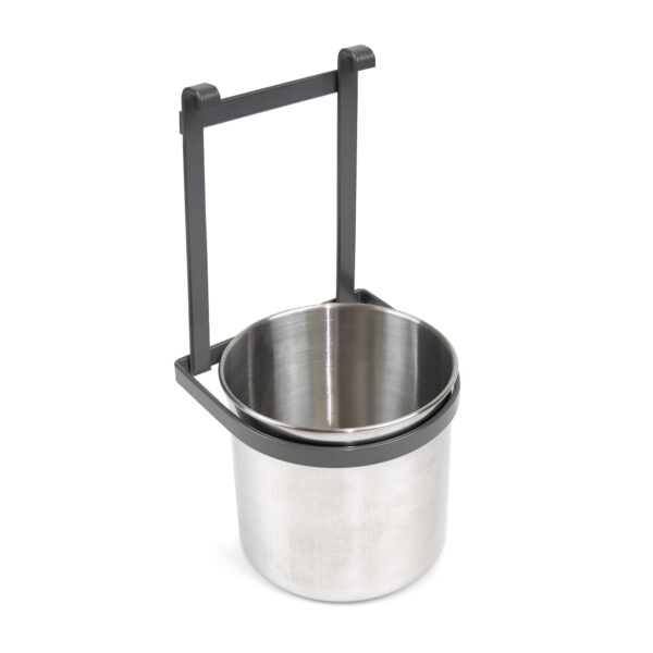 Portaposate per cucina Titane, Grigio antracite, Acciaio.