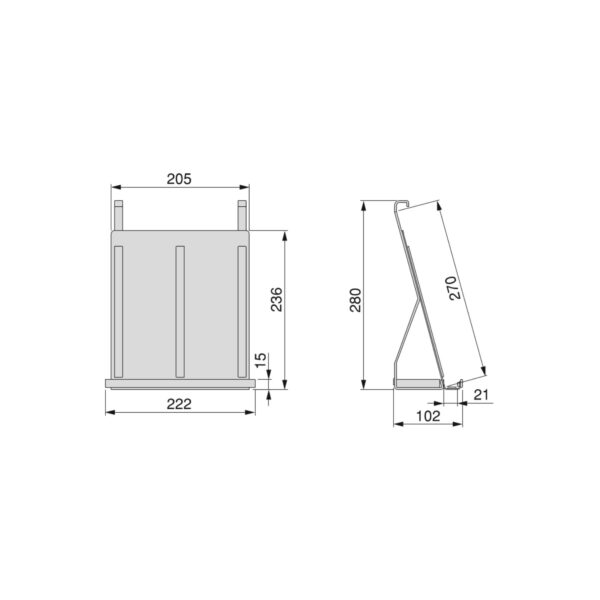 Supporto per tablet Titane, Grigio antracite, Acciaio.