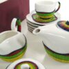 Tazza the con teiera e lattiera 9 pezzidecoro bambu' multic