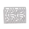 Portatovaglioli metallo frecce bianco rettangolare cm14,5x4h10