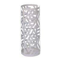 Portabicchiere metallo frecce bianco tondo cm ø8h20