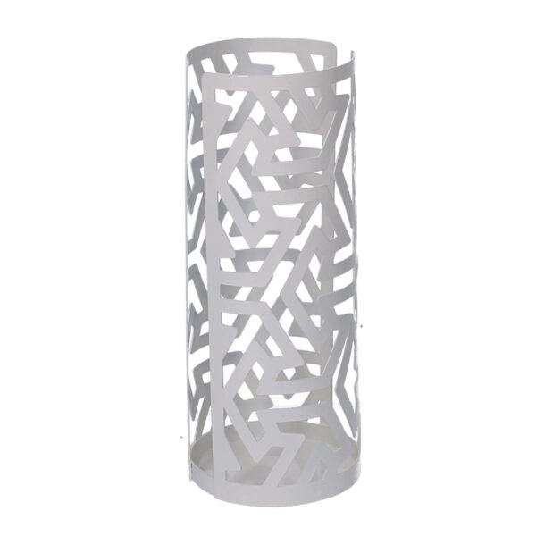 Portabicchiere metallo frecce bianco tondo cm ø8h20