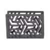 Portatovaglioli metallo frecce grigio rettangolare cm14,5x4x10